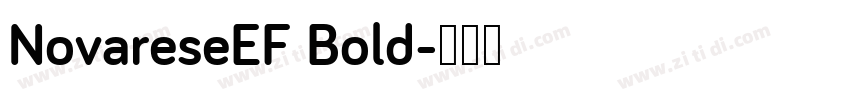 NovareseEF Bold字体转换